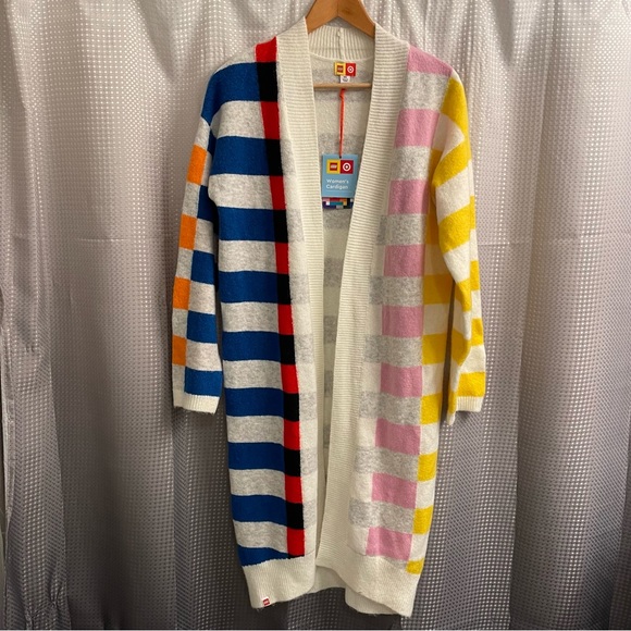 Lego X Target Collaboration Color Block Duster Cardigan NWT XS - Picture 6 of 10